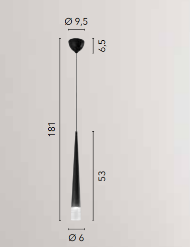 Sospensione cono 1XGU10 non incl. in metallo bianco-nero-oro diffusore vetro LANCELOT-S Sospensione cono 1XGU10 non incl. in metallo bianco-nero-oro diffusore vetro LANCELOT-S